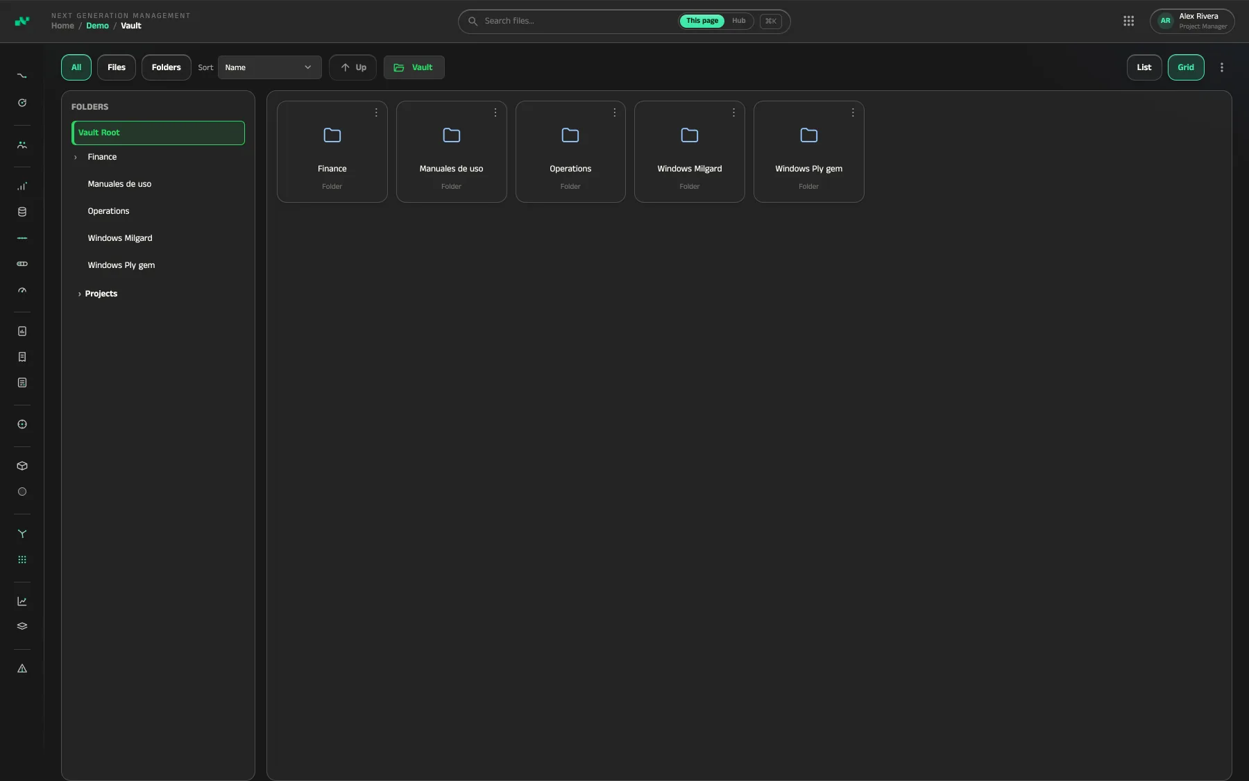 NGM Hub — Vault
